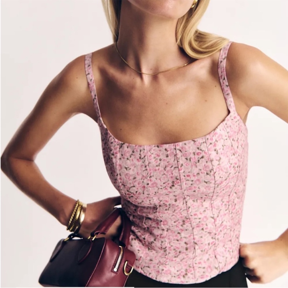 Reformation Hattie Linen Top